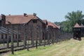 Auschwitz Barracks and Guard Towers